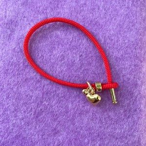 Red Handmade Single Strand Bracelet